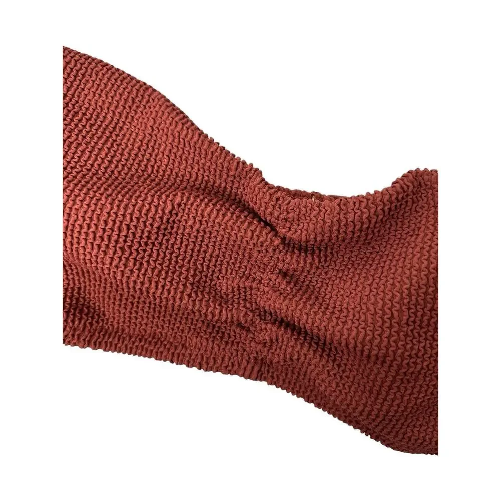 NWT J Crew Womens Scrunchie Sweetheart Bikini Top 3X Removable Straps Brown‎